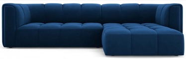 Stūra dīvāns Micadoni Home Serena, zila, labais, 160 x 256 cm x 70 cm