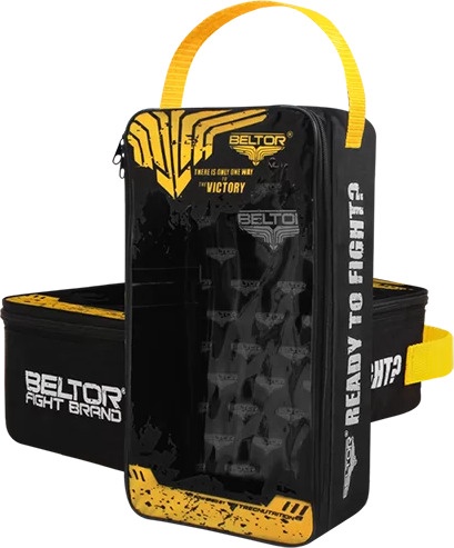 Боксерские перчатки Beltor Pro Fight B0004, красный, 10 oz