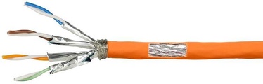 Сетевой кабель Logilink CAT7a S/FTP 1000Mhz, oранжевый, 100 м