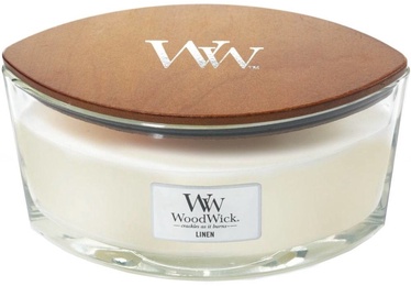 Küünal, lõhna WoodWick Linen, 40 h, 453.6 g, 92 mm x 120 mm