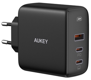 Зарядное устройство для телефона Aukey, USB/AC, черный, 90 Вт