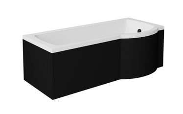 Ванна, со стеной со стенкой, угловые Besco Inspiro, 150 см x 70 см x 55.5 см, правосторонняя