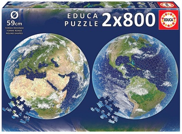 Пазл Educa Planet Earth 2 x Round 90399, 1600 шт.