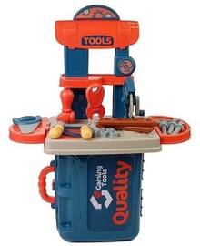 Детский набор инструментов Lean Toys Workbench, синий/oранжевый