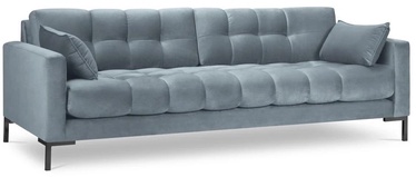 Dīvāns Micadoni Home Mamaia Velvet, gaiši zila, 177 x 92 cm x 75 cm