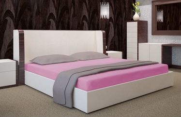 Voodilina PRZS-53, tumeroosa, 90 x 200 cm, 200 cm x 90 cm, kummiga