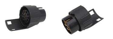 Piekabes kontaktu adapteris Moovit Mini 7/13P, 8 cm, melna