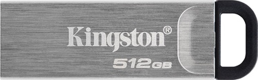 USB atmintinė Kingston Data Traveler Kyson USB 3.2 Gen 1, sidabro/juoda, 512 GB