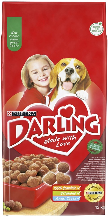 Sausā suņu barība Darling Purina, 15 kg