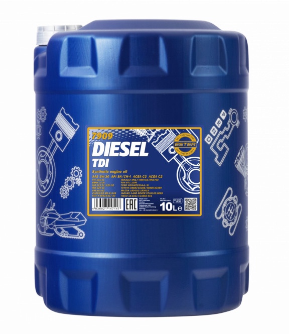 Mootoriõli Mannol 5W - 30, sünteetiline, 10 l