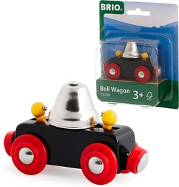 Vagons Brio Bell Wagon 33749, melna/sarkana