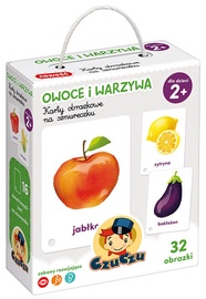 Обучающая игрушка CzuCzu Picture Cards Fruit & Vegetables 812914, 13.5 см, многоцветный
