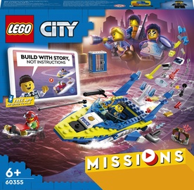 Konstruktors LEGO City Ūdens policijas detektīvu misijas 60355, 278 gab.