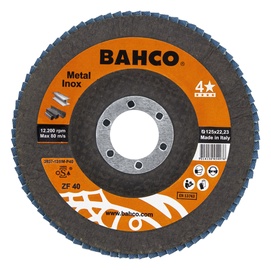 Шлифовальный диск Bahco INOX+Fe T42 P42, 125 мм