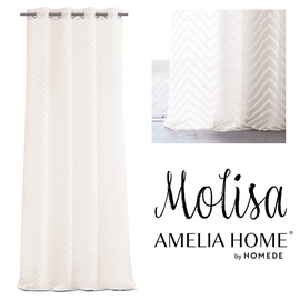 Dienas aizkari AmeliaHome Molisa, krēmkrāsa, 140 cm x 250 cm