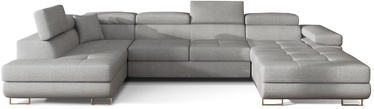 Stūra dīvāns Rodrigo Cover 83, gaiši pelēka, kreisais, 202 x 345 cm x 90 cm