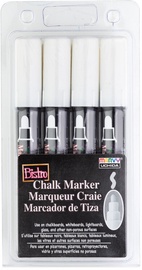 Marker Marvy Uchida Bistro Chalk Marker, valge, 4 tk