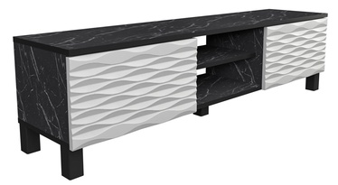 TV-laud Kalune Design Linda, valge/must, 150 cm x 35 cm x 40.3 cm