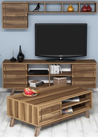 Комплект мебели для гостиной Kalune Design Ayla, комнатные, ореховый
