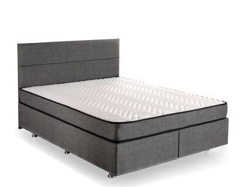 Кровать двухместная Kalune Design Silver, 140 x 190 cm, серый, с матрасом