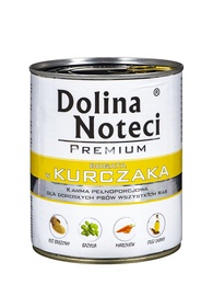 Mitrā barība (konservi) suņiem Dolina Noteci & Piper Premium, vistas gaļa, 0.8 kg