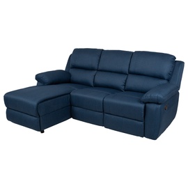 Угловой диван Home4you Berit LC, темно-синий, левый, 214 x 160 см x 98 см