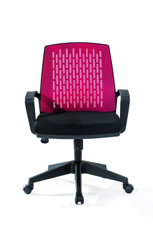 Офисный стул Kalune Design Comfort, 63 x 63 x 95 см, черный/красный