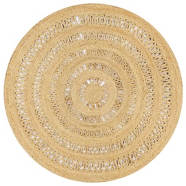 Ковер VLX Handmade Braided Jute 133709, коричневый, 150 см x 150 см