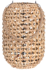 Küünlahoidja FanniK Leea, klaas/džuut/metall, Ø 245 cm, 36 cm, pruun
