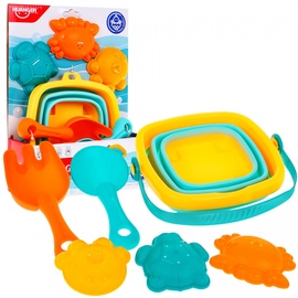 Vannas rotaļlieta Huanger Bath Toys Folding Bucket, 6 gab.