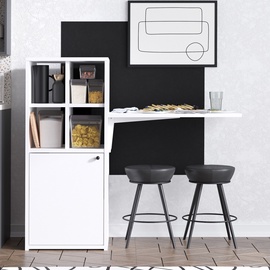Galds Kalune Design Mix 393MRD1305, balta/melna