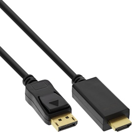 Juhe InLine DisplayPort to HDMI 17185I, must, 5 m