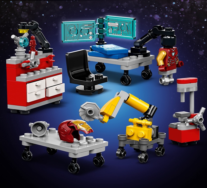Konstruktors LEGO® Marvel Dzelzs vīra arsenāls 76216, 496 gab.
