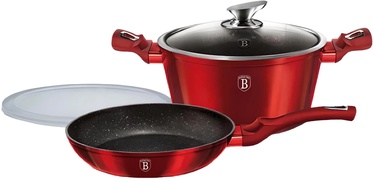 Комплект кастрюль Berlinger Haus Metallic Line Burgundy Edition, 240 мм, 4.1 л
