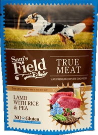 Влажный корм для собак Sam's Field True Meat Lamb With Rice & Pea, баранина/рис, 0.26 кг