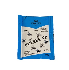 Pulveris Credo mušas, skudras, prusaki iznīcinātājs Pulnex CP 10019, 100 g