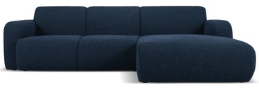Stūra dīvāns Micadoni Home Molino Boucle, tumši zila, labais, 250 x 170 cm x 72 cm