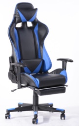 Spēļu krēsls Domoletti Alexus, zila/melna