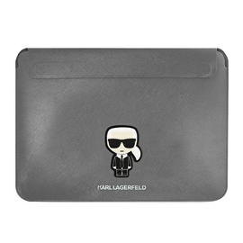 Portatīvā datora apvalks Karl Lagerfeld, sudraba, 16"