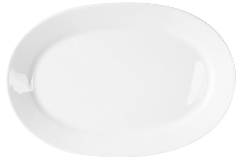 Taldrik MariaPaula, 23 cm x 17.5 cm x 1.9 cm, valge