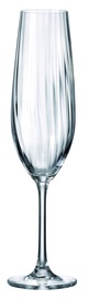Šampanieša glāžu komplekts Bohemia Royal Crystal SARAH OPTIC 1SI80/260, kristāls, 0.260 l, 6 gab.