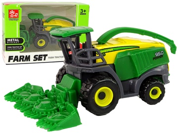Žaislinis kombainas Lean Toys Farm Set 14821, žalia