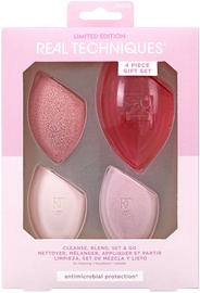 Комплект Real Techniques Cleanse, Blend, Set + Go, 4 шт.