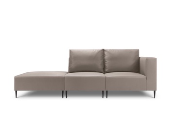 Lauko sofa Calme Jardin Fiji, smėlio, kairinė, 92 cm x 259 cm x 93 cm