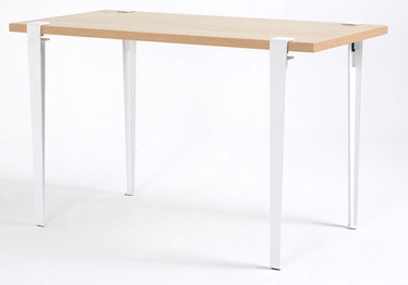 Kosmētikas galds Kalune Design Elaea, brūna/balta, 90 cm x 45 cm x 75 cm