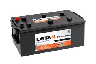 Akumulators Deta Truck DG1403, 12 V, 140 Ah, 760 A