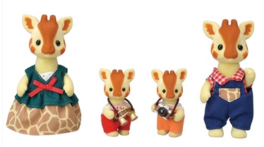 Rinkinys Epoch Sylvanian Families Highbranch Giraffe Family 5639SYL, 4 vnt.