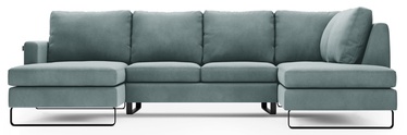 Stūra dīvāns Homede Corni XL, pelēka, labais, 330 x 220 x 86 cm