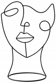 Dekorācija Abstract Face, 140 mm x 190 mm x 270 mm