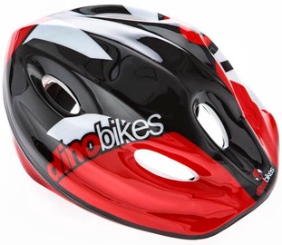 Шлем Dino Bikes Cascopcr, 52-56 см, черный/красный